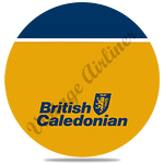 British Caledonian Logo Round Coaster