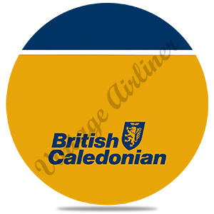 British Caledonian Logo Round Coaster