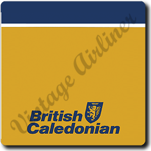 British Caledonian Logo Square Coaster