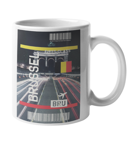 Brussel Baggage Tag Art Coffee Mug