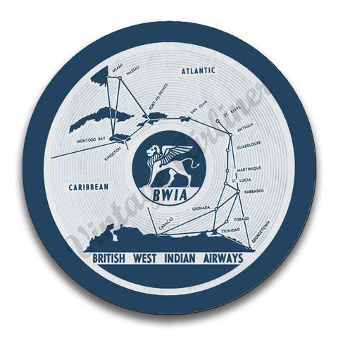 BWIA British West Indies Airways Vintage Magnets