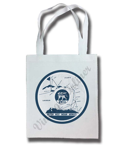 BWIA British West Indies Airways Vintage Tote Bag