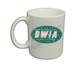 BWIA Vintage Bag Sticker Coffee Mug