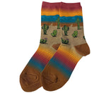 Desert Scenic Women's Travel Themed Crew Socks