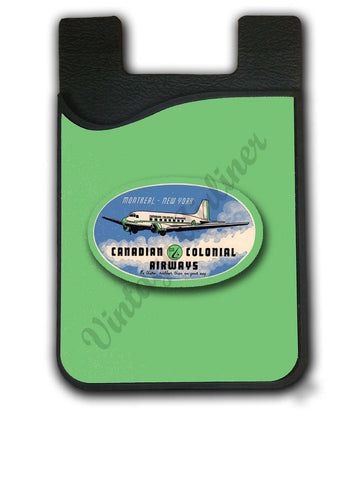 Canadian Colonial Airways Ltd. Bag Sticker Card Caddy