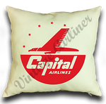 Capital Airlines Logo Linen Pillow Case Cover