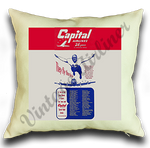 Capital Timetable Cover Linen Pillow Case Cover