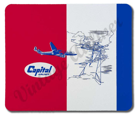 Capital Airlines Vintage Mousepad