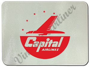 Capital Airlines Logo Glass Cutting Board