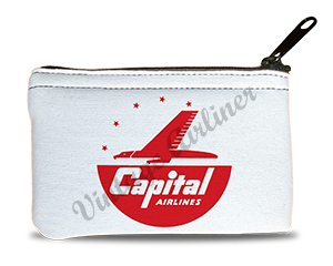 Capital Airlines Red Logo Rectangular Coin Purse