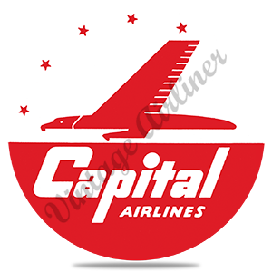 Capital Airlines Logo Round Coaster