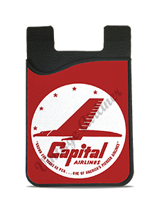 Capital Airlines Red Logo Card Caddy