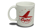 Capital Airlines White Logo  Coffee Mug