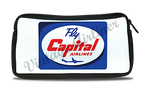 Capital Airlines 1950's Vintage Bag Sticker Travel Pouch