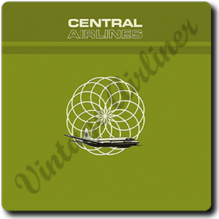 Central Airlines Amarillo-Denver Square Coaster