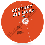 Century Airlines Logo Round Coaster