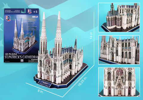 St Patrick's Cathedral 3D Puzzle 117 Pieces