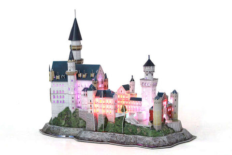 Neuschwanstein Castle Led 3D Puzzle 128 Pieces