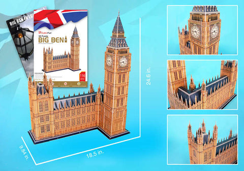 Big Ben 3D Puzzle With Book 117 Pcs
