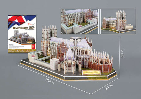 Westminster Abbey 3D Puzzle 145 Pieces W/ Book
