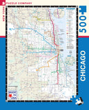 City Transit Map Puzzles - Chicago by New York Puzzle Company - (500 pieces)