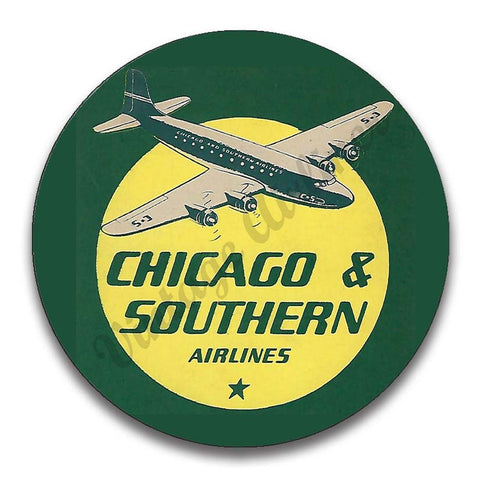 Chicago & Southern Airlines 1940's Magnets