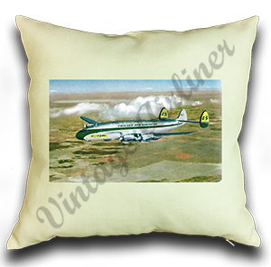 FS2004 C&S Lockheed l749 Constellation Green Linen Pillow Case Cover
