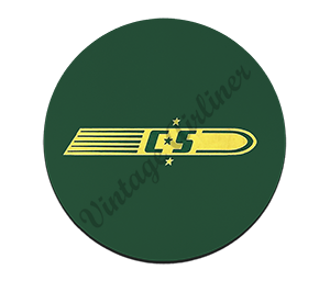 Chicago & Southern Airlines 1940's Round Mousepad