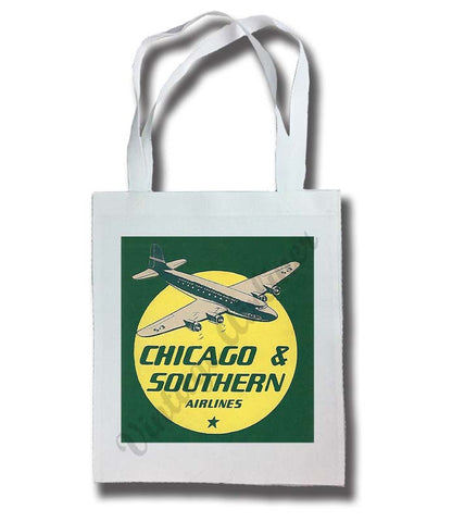 Chicago & Southern Airlines 1940's Tote Bag