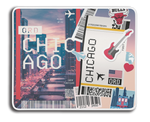 Ticket To Chicago Collage MousePad