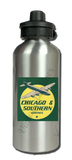 Chicago & Southern Airlines 1940's Aluminum Water Bottle