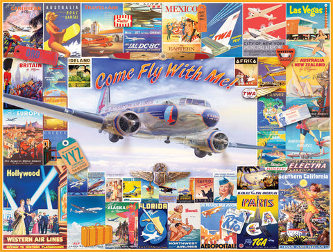 Come Fly With Me Puzzle by White Mountain - (1,000 pieces)