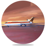 Continental 727 Round Coaster by Rick Broome