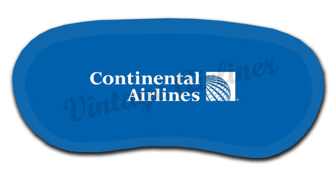 Continental Airlines Last Logo Blue Background Bag Sticker Sleep Mask