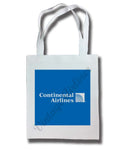 Continental Airlines Last Logo Blue Background Tote Bag