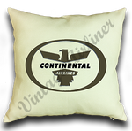 Continental Airlines Logo from the 1950's Linen Pillow Case Cover