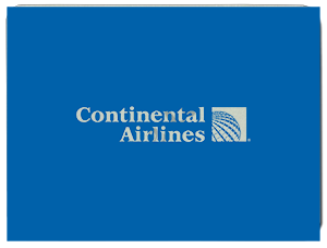 Continental Airlines Blue Globe Logo Glass Cutting Board