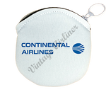 Continental Airlines 1987 Logo Round Coin Purse