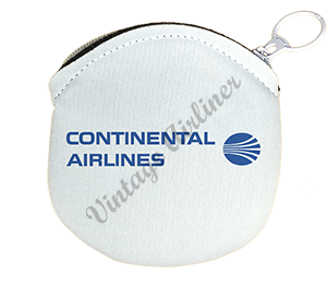 Continental Airlines 1987 Logo Round Coin Purse