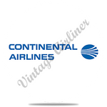 Continental Airlines 1967 Logo Round Coaster