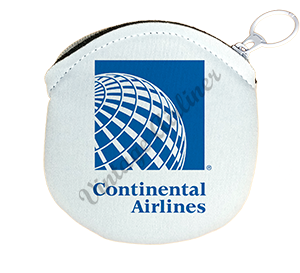Continental Airlines Last Logo Round Coin Purse