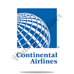 Continental Airlines Last Logo Round Coaster