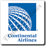 Continental Airlines Last Logo Square Coaster