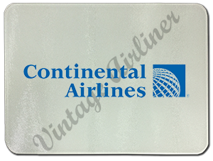 Continental Airlines Last Logo Glass Cutting Board