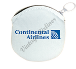 Continental Airlines 1991 Logo Round Coin Purse