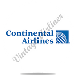 Continental Airlines 1991 Logo Round Coaster