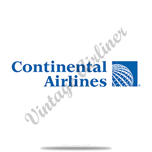 Continental Airlines 1991 Logo Round Coaster