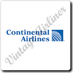 Continental Airlines 1991 Logo Square Coaster