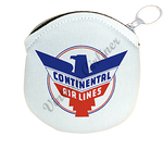 Continental Airlines 1950's Logo Round Coin Purse