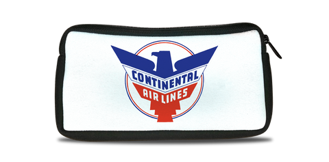Continental Airlines 1950's Logo Bag Sticker Travel Pouch